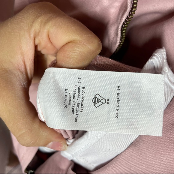 M.C. Overalls Pink Short Sleeve Collard Overalls sz S - Picture 10 of 10